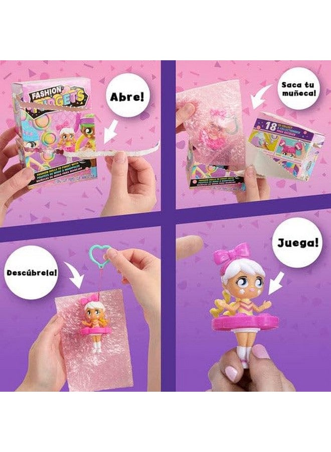 WowWee Fashion Fidgets Sensory Toy Dolls - Push Pop Fidget Toy Includes 1 Mystery Doll - Anxiety and Stress Relief for Kids - Image 3