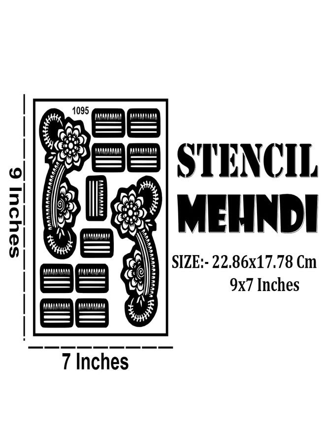 ORDERSHOCK Classic Mehndi Stencil Stickers for Timeless Designs - Image 3