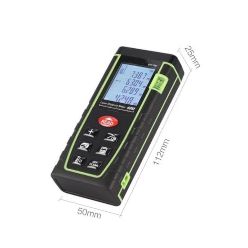 SKEIDO SW-T40-0.05 40m Digital Laser distance meter Rangefinder Range finder Tape measure Area/volume tool 40m - Image 2