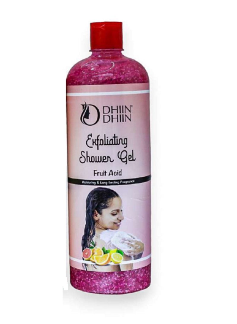 DHIN DHIN Exfoliating Shower Gel With Fruit Acid 750ml