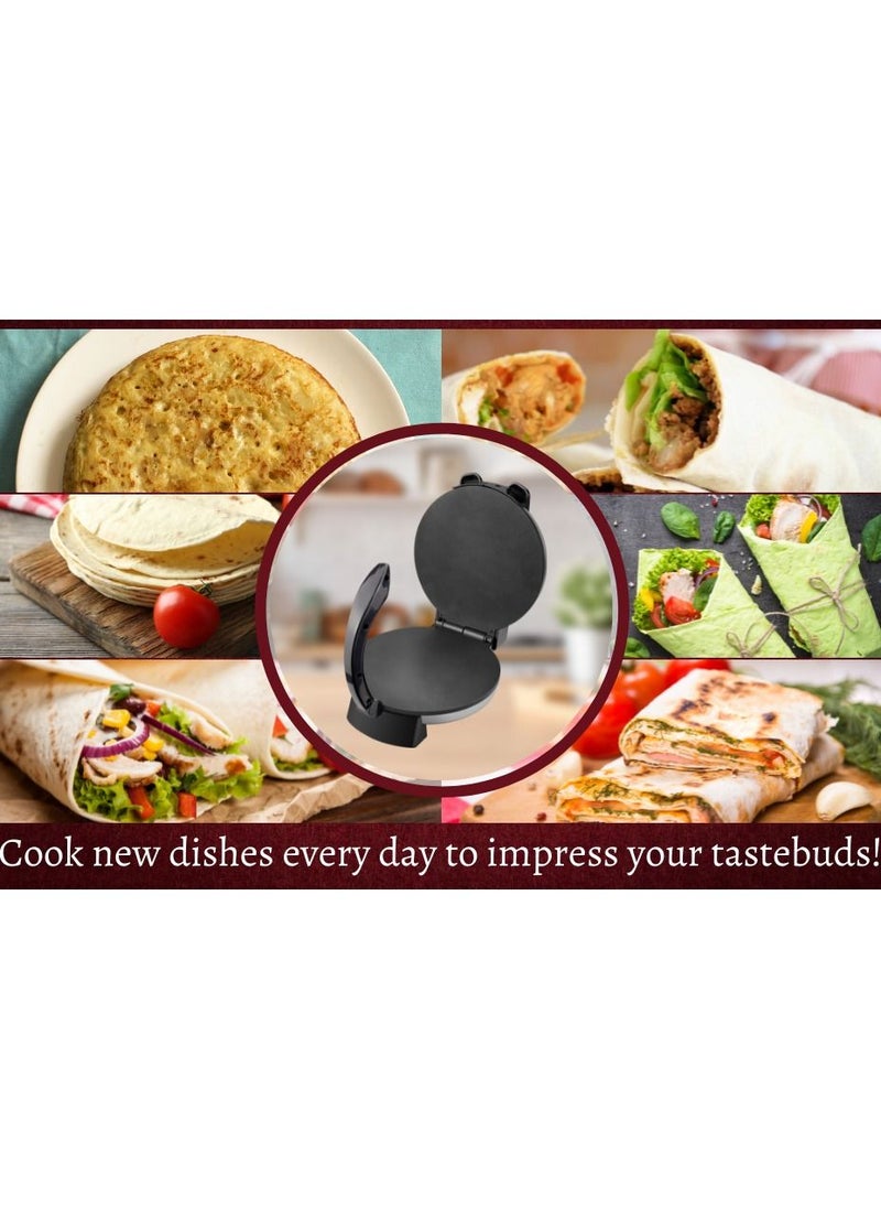 Generic - Non Stick Roti Maker Coating Plate Adjustable Temperature Chapathi Maker Cool Touch Handle With Indicator Lights Tortilla Maker - Image 1