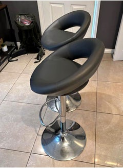 Living SET OF 2 Bar Stools Modern Counter Height Barstools Adjustable  - Image 4