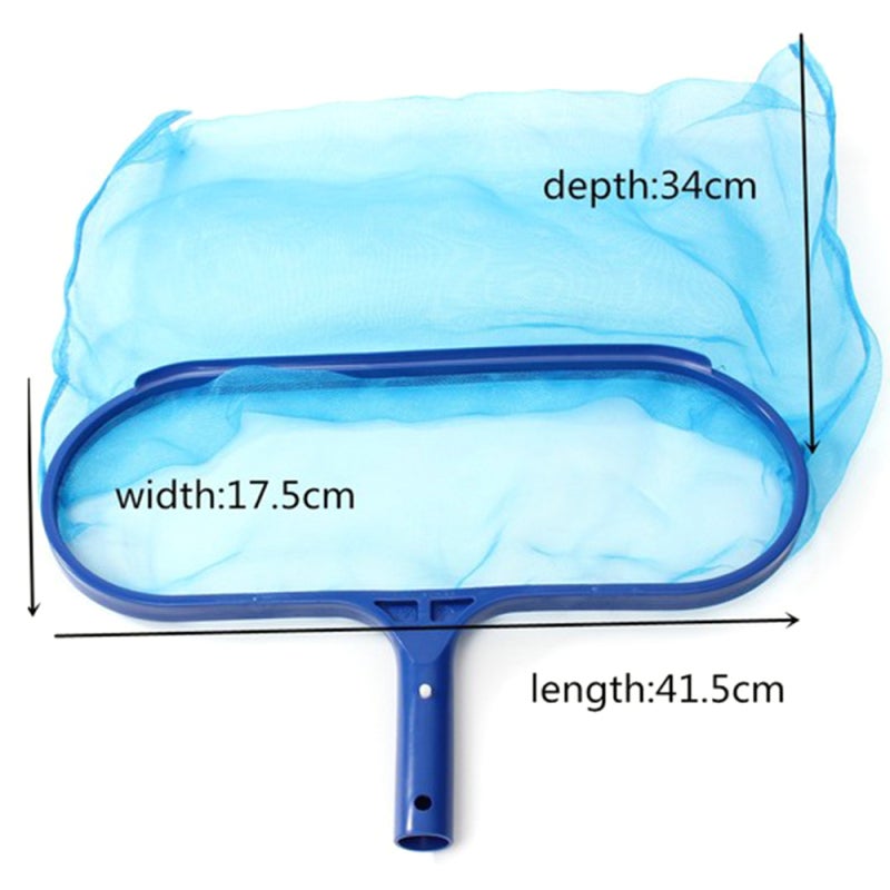 Pool Leaf Rake: Heavy Duty Metal Frame Fine Mesh Blue Net - Quick Connect Lightweight Structure for Swimming Pool Pond Tub Maintenance - Image 4