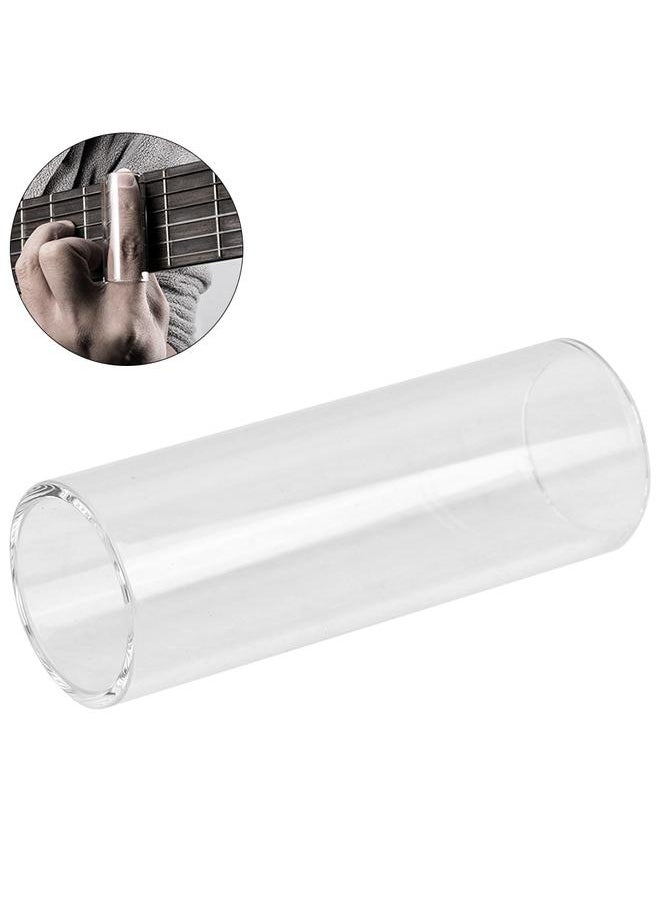 Thoraya Universal Guitar Transparent Glass Slide Instrument Accessory Guitar Slide Set (70mm)  - Image 2