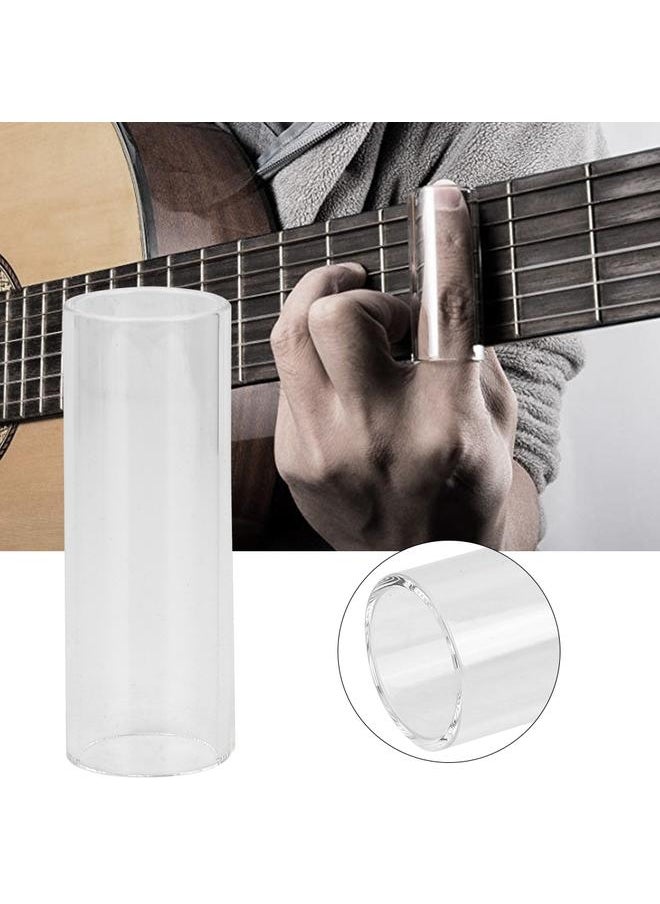 Thoraya Universal Guitar Transparent Glass Slide Instrument Accessory Guitar Slide Set (70mm)  - Image 4