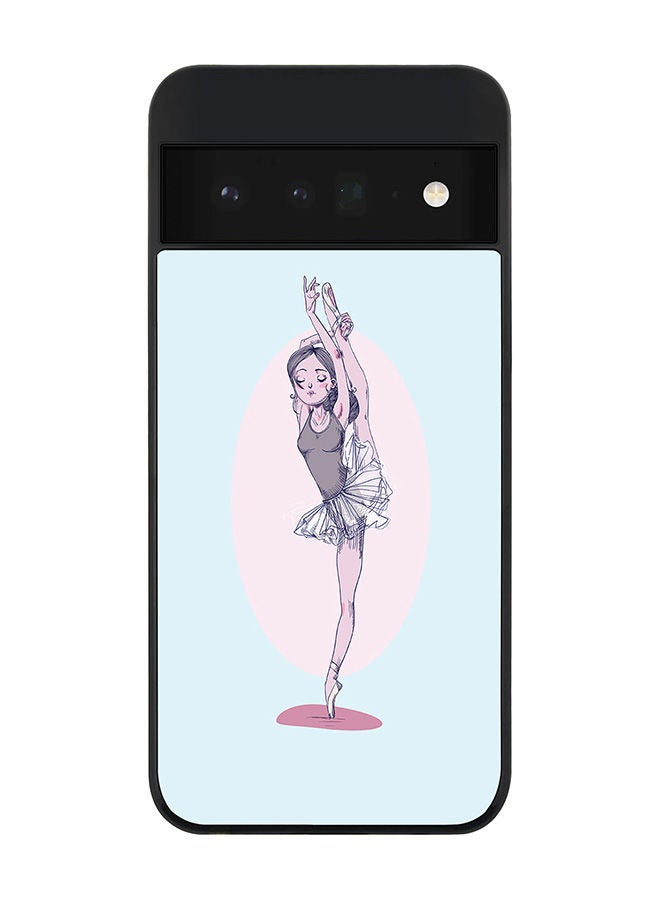 Stylizedd Rugged Black edge case for Google Pixel 6 Pro 5G Slim fit Soft Case Flexible Rubber Edges Anti Drop TPU Gel Thin Cover - Flying Ballerina - Image 1