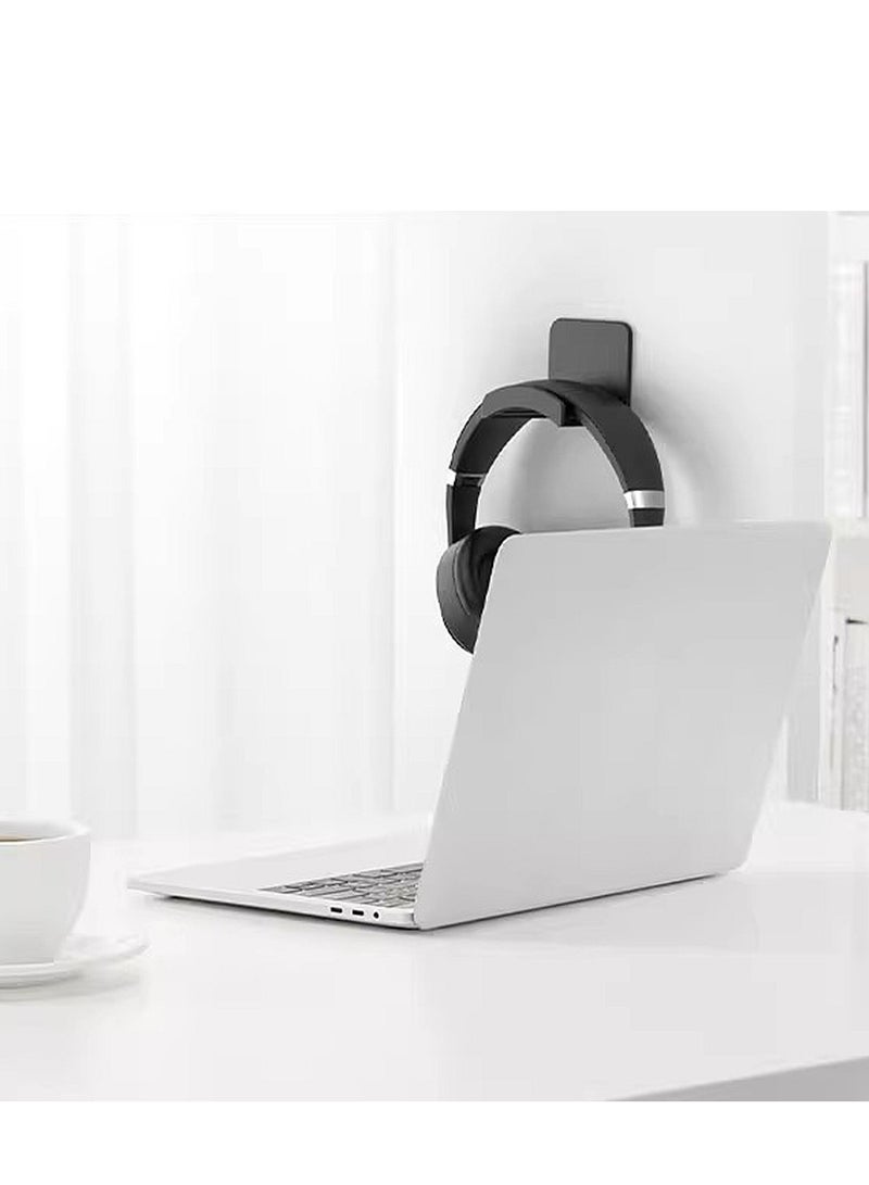 2Pcs Earphone Stand Wall Mounted Non Perforated Table Gaming Stand, Head Mounted Stand, Hook Bracket, Hanging Headphone Stand - Image 5