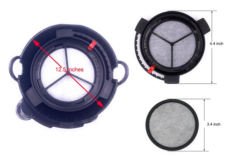 Xcivi Replacement Coffee Maker Water Filtration Set Filter Disk With Frame For Mr. Coffee Brewers Coffee Maker - Water Filtration Kit 6 Months Supply(1Disk Frame +6Filter Disks) - Image 2