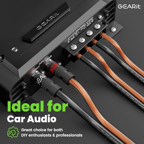 GearIT 14 Gauge 2 x 2.5mm Speaker Wire Cca Cca Cable (30.4 Meters - Black Clear) - Image 4