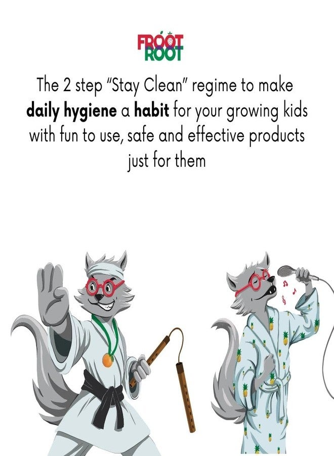 Froot Root Face Wash + Body Wash Combo (100 ml x 2) | Germ Zap Face Wash + Rocking Refresher Body Wash | Gentle Skincare for Kids and Pre Teens | Soap, Sulphate, Paraben Free |Fruit Ayurveda - Image 4