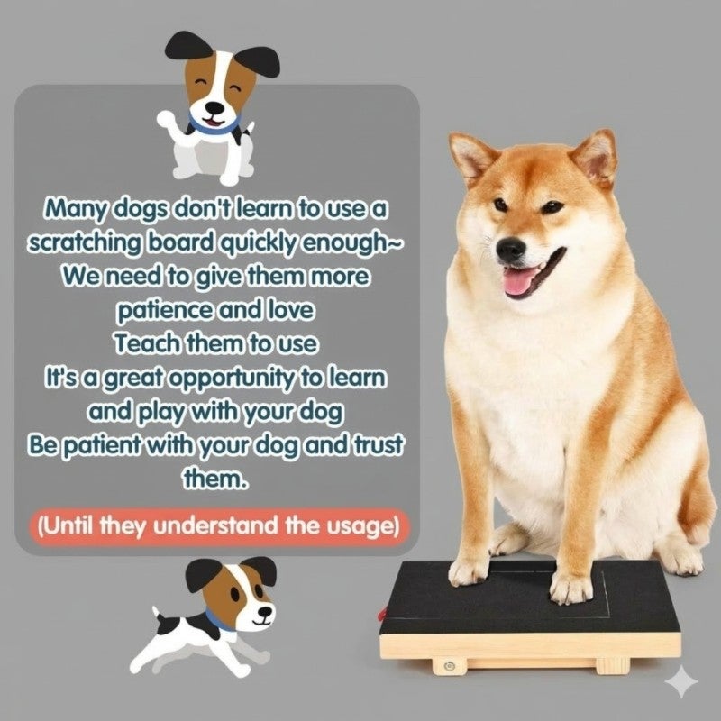 ，。，：

Wooden Dog Scratching Board: Black, Durable Pet Nail File Board - Portable Dog Nail Care Tool for Home and Travel Use - Image 4