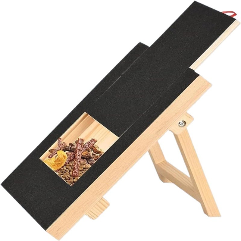 ，。，：

Wooden Dog Scratching Board: Black, Durable Pet Nail File Board - Portable Dog Nail Care Tool for Home and Travel Use - Image 1