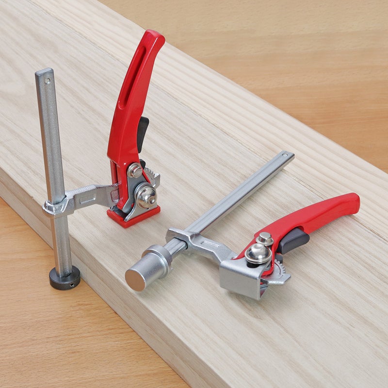Woodworking Desktop Quick Acting Hold Down Clamp Fixed Clip Quick Hold Bench Dog Clamp Adjustable Ratchet Press for Woodworking Benches - Image 5