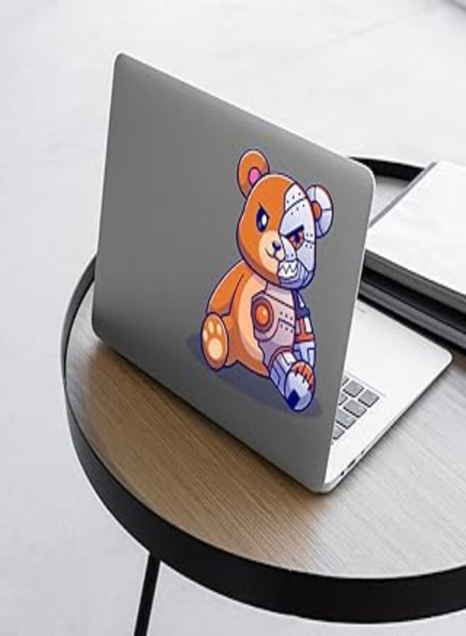 Generic Laptop skin size 15×15 on the outside and 8×7 on the inside, removable Laptop skin, Sticker multi-colored, transparent vinyl plastic sticker - 6221243348726