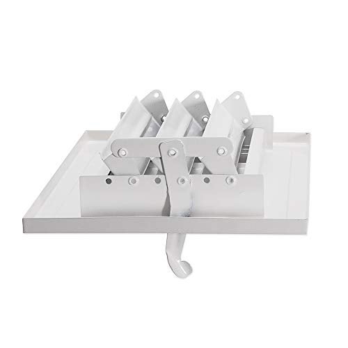 EZ-FLO 8 x 4 Inch Three-Way Ventilation Steel Sidewall/Ceiling Register, Steel Duct Opening, 61658 - Image 3