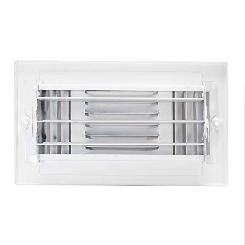 EZ-FLO 8 x 4 Inch Three-Way Ventilation Steel Sidewall/Ceiling Register, Steel Duct Opening, 61658 - Image 2
