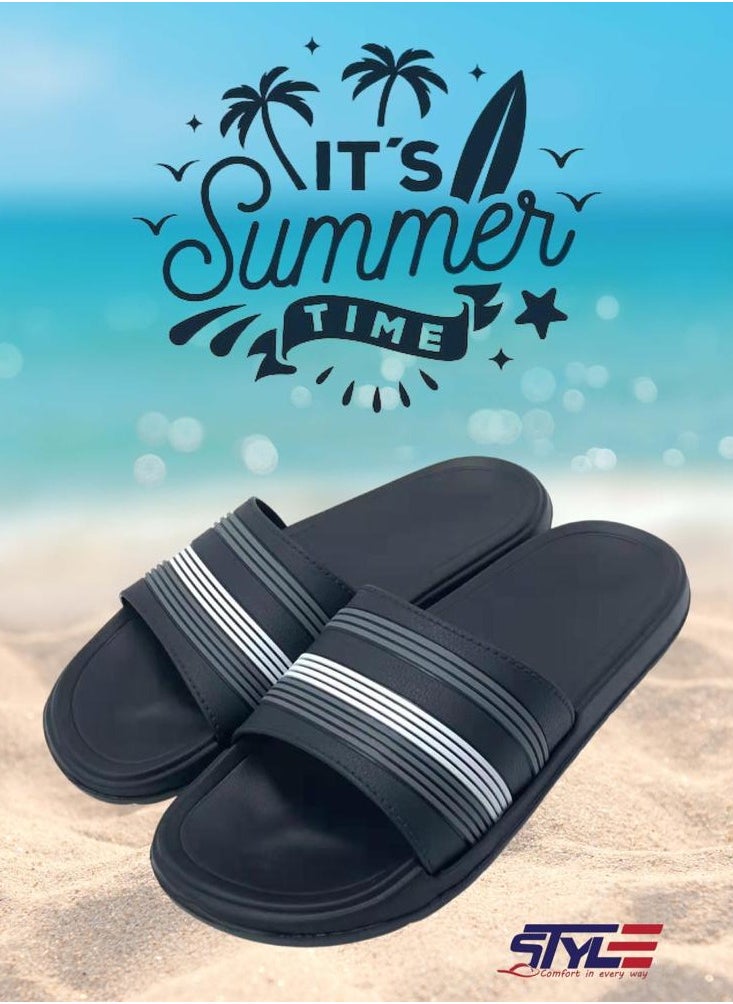 Style Men's Slippers For Outdoor Indoor And Beach  - Image 1