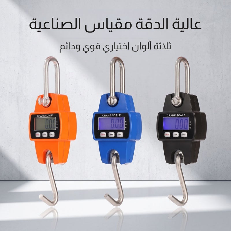 300kg Electronic Hanging Scale Portable Hook Scale - Image 1