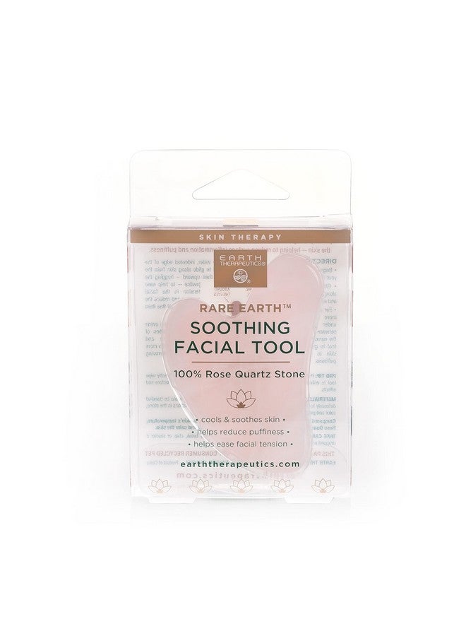 إيرث ثيرابيوتكس أداة تدليك الوجه من الكوارتز الوردي أداة تدليك مضادة للشيخوخة أداة غوا شا للوجه لنحت وجهك وزيادة الدورة الدموية - Image 1