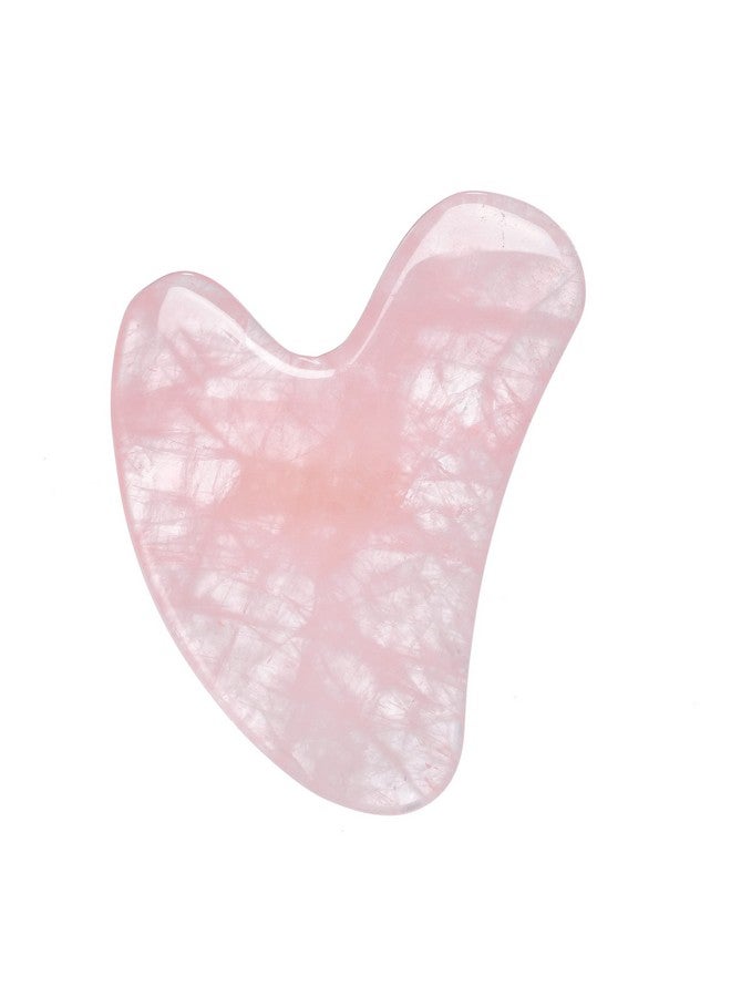 إيرث ثيرابيوتكس أداة تدليك الوجه من الكوارتز الوردي أداة تدليك مضادة للشيخوخة أداة غوا شا للوجه لنحت وجهك وزيادة الدورة الدموية - Image 5