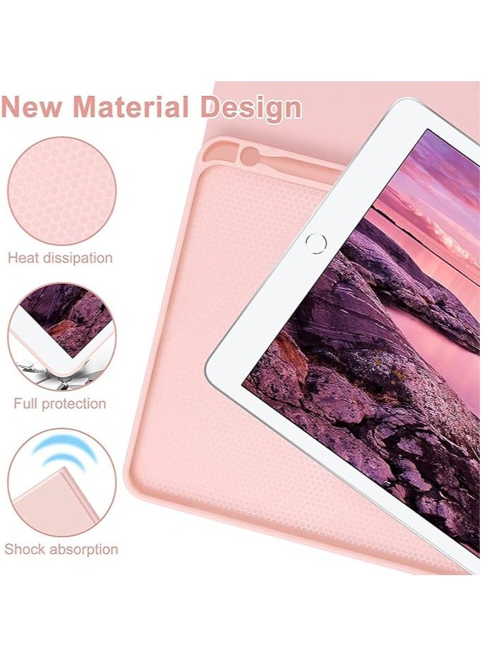 erorex Keyboard Case for iPad 10.2" 9th/8th/7th Gen 2021 iPad Pro 10.5" 2019/2017 Air 3rd Gen, Detachable Keyboard Slim Leather Folio Smart Cover with Wireless Bluetooth Mouse Pencil Holder, Pink - Image 3