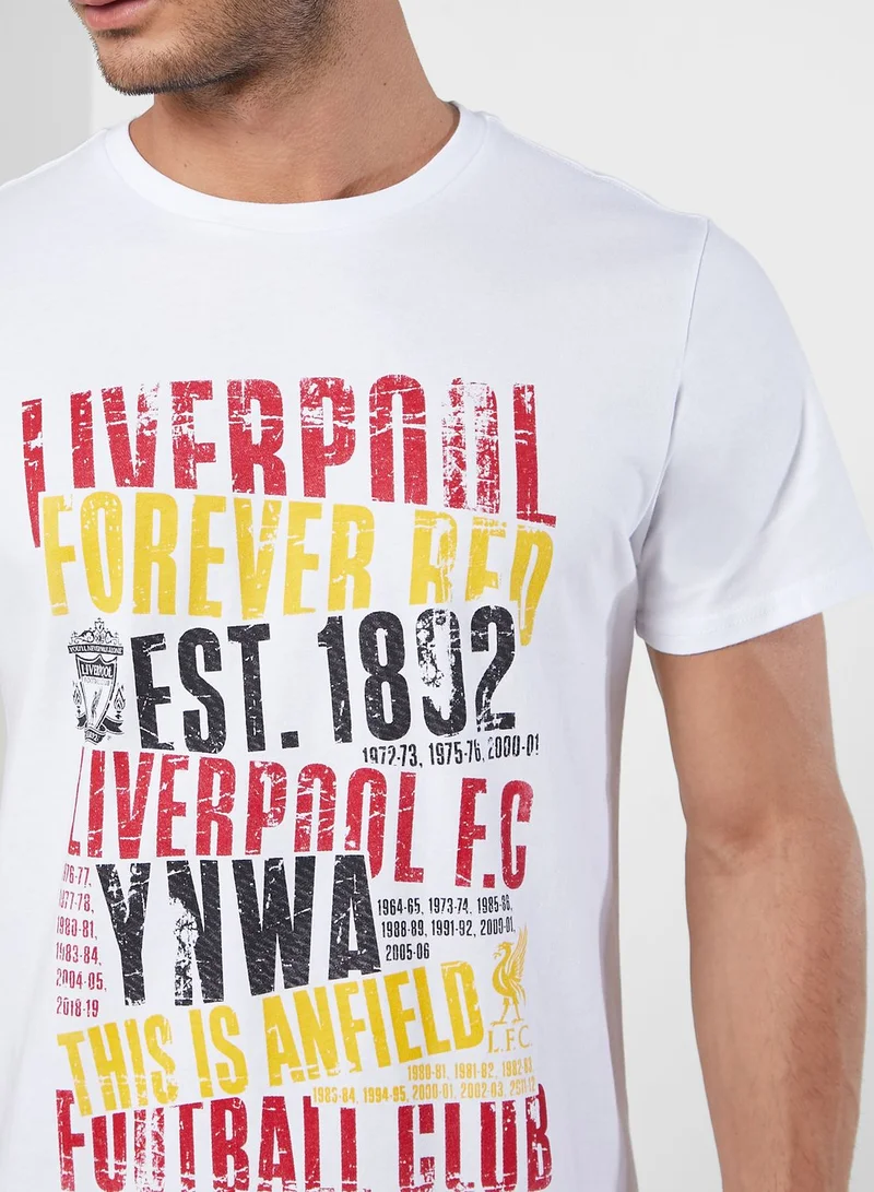 Liverpool FC Liverpool Word Chop T-Shirt