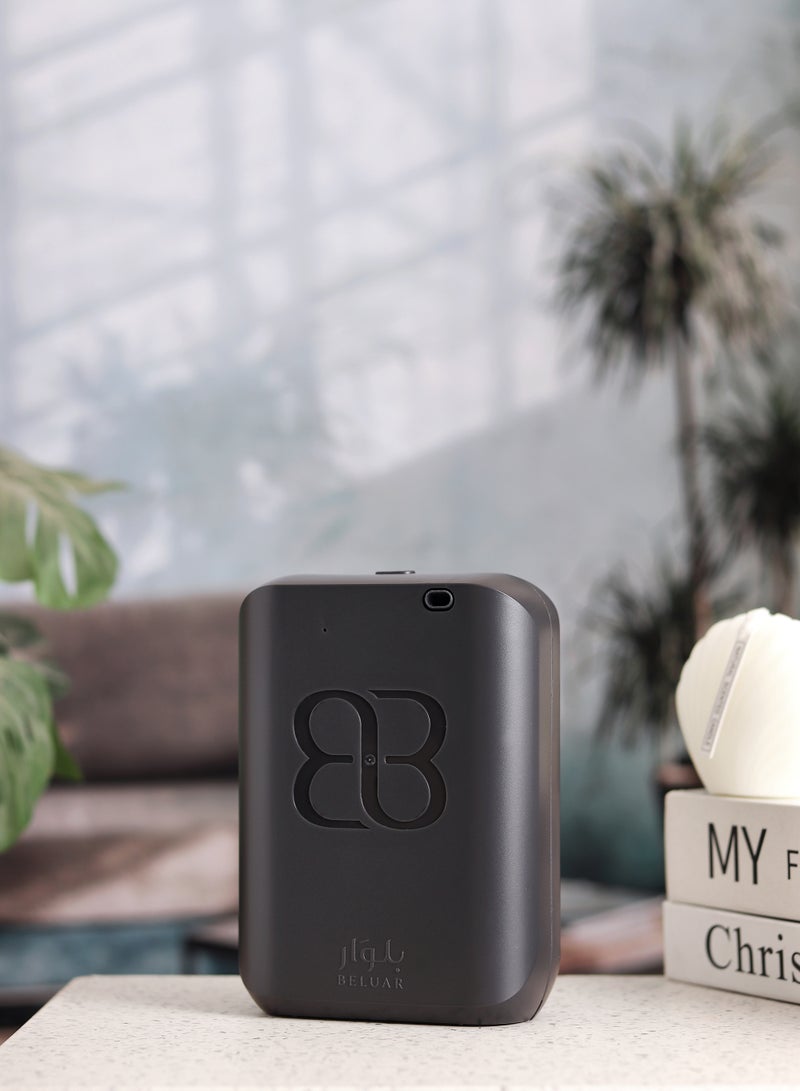 بلوار  جهاز تعطير الفلل و الشقق الذكي اسود 100 مل تحكم ذكي وسهل عبر التطبيق، ضبط مدة الرش وقوة العطر بضغطة زر + زيت عطري مجاني مع الجهاز - Image 4