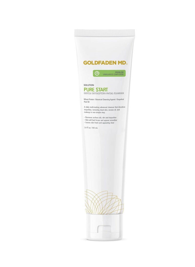 Goldfaden MD - GOLDFADEN MD Pure Start Gentle Detoxifying Natural Facial Cleanser, 3.4 FL Oz - Image 1