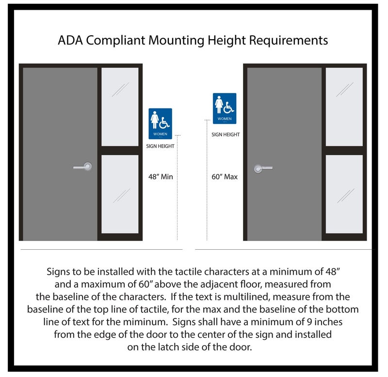 NapTags ADA Exam Room Number Sign with Tactile and Braille - 4" X 4" - Pack of 5 Numbered 1-5 or 6-10 (Silver 6-10) - Image 3