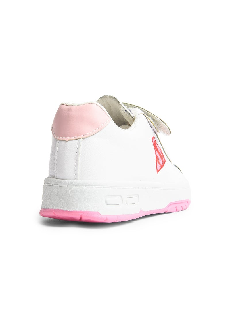 Desert - Trendy Unisex Kids Leather Velcro Sneakers –  Emborioed Design - Image 1