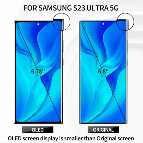BEXUPULL OLED for Samsung S23 Ultra 5g Screen Replacement for Samsung Galaxy S23 Ultra LCD for Samsung S23 Ultra 5g Display Touch Digitizer Screen Assembly Replacement with Frame Black (US Version) - Image 5