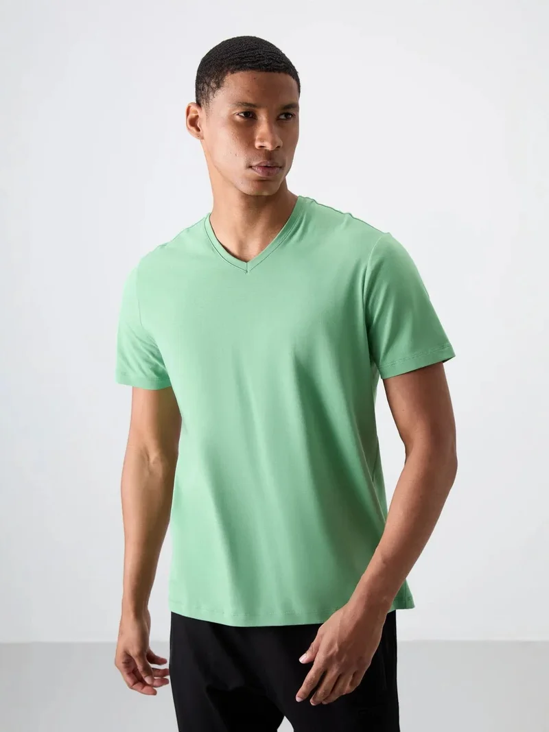 TOMMYLIFE TOMMY Men's V-Neck Short Sleeve T-Shirt