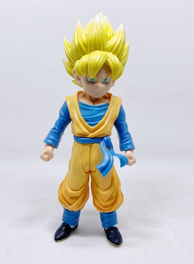 هالامودو التنين الكرة يقف طفل أصفر الشعر ابن غوتين اليد نموذج ديكور دمية تمثال - Image 1