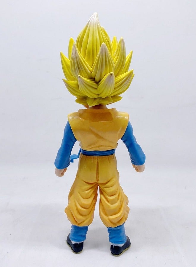 هالامودو التنين الكرة يقف طفل أصفر الشعر ابن غوتين اليد نموذج ديكور دمية تمثال - Image 4