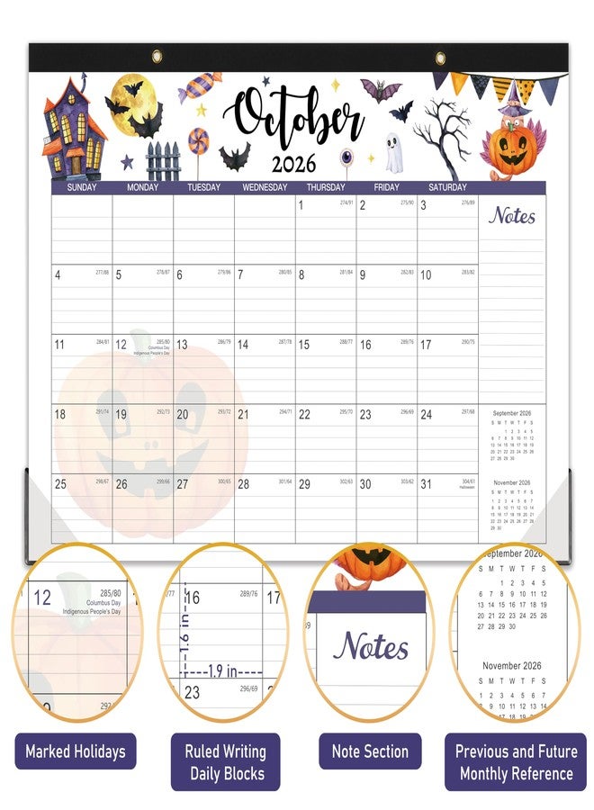 Coboll Desk Calendar 2025-2026, 18 Months Desk Calendar 2025-2026, July 2025 - December 2026, 17" x 12", 2025-2026 Desk Calendar Large Ruled Blocks for Planning - Image 3