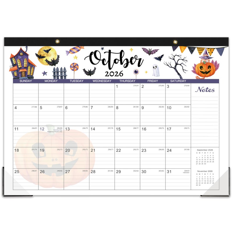 Coboll Desk Calendar 2025-2026, 18 Months Desk Calendar 2025-2026, July 2025 - December 2026, 17" x 12", 2025-2026 Desk Calendar Large Ruled Blocks for Planning - Image 1