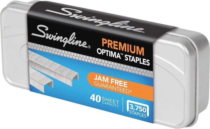 Swingline Staples, Premium for Desktop Staplers, 1/4" Length, 210/Strip, 3750/Box, Jam Free, Optima (35556) Balanced universal design - Image 1