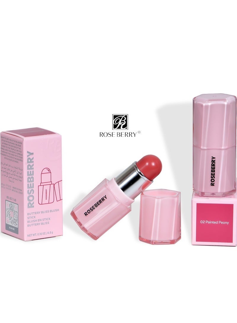 Buttery Bliss Blush Stick – 02 Painted Peony