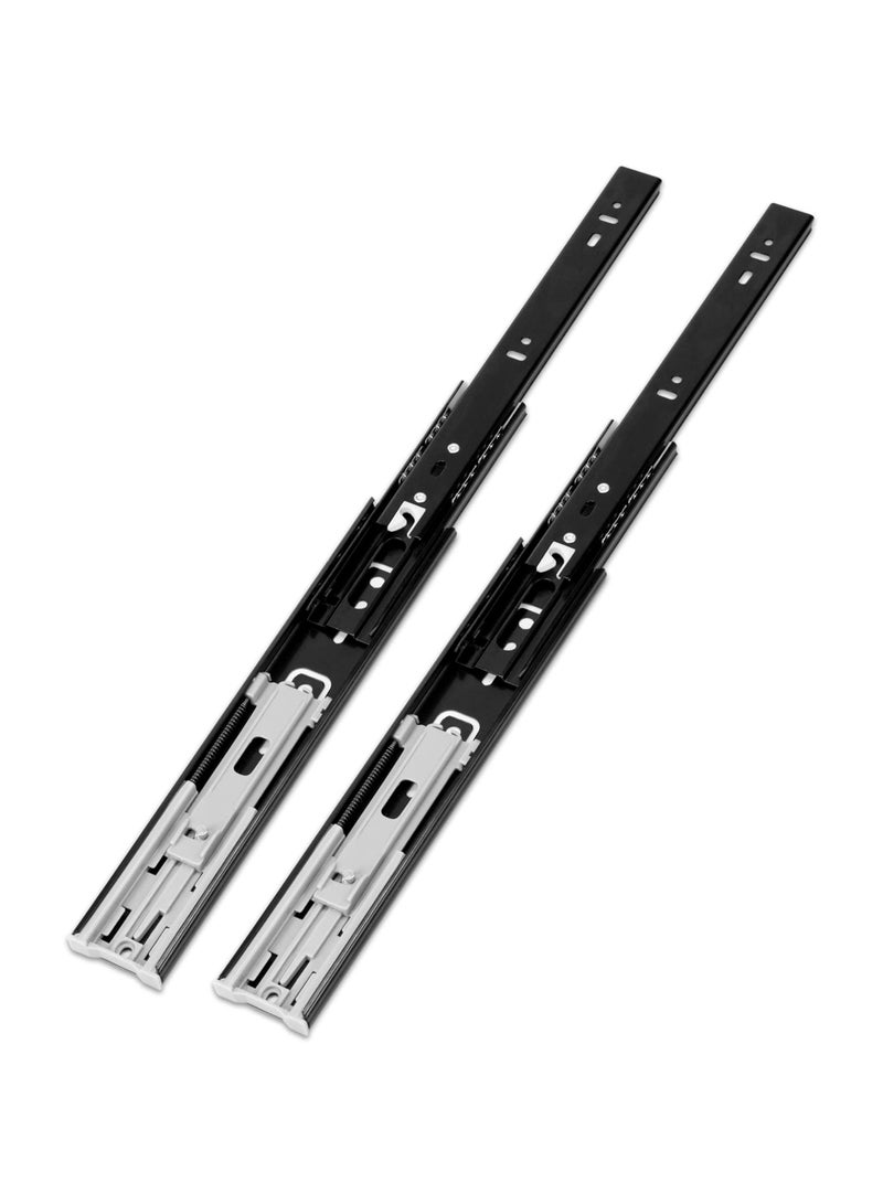 SYOSI 1 Pair of Heavy Duty Drawer Slides, Soft Close Drawer Slides, 3 Folds Full Extension Drawer Slides, Less Noise Ball Bearing Drawer Slides (14 Inch) - Image 1