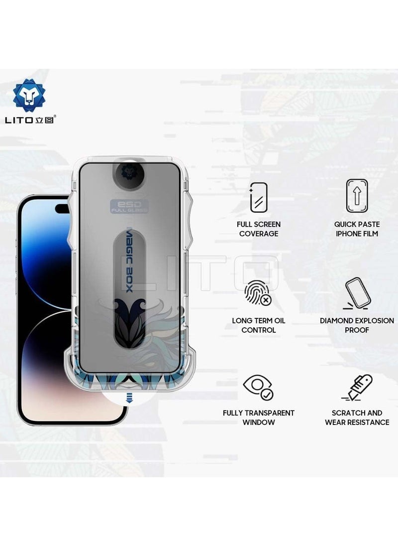 Lito UNBLACK iPhone 13 Pro Max LITO Magic Box D+ Tools Full Glass Screen Protector - Privacy  - Image 4