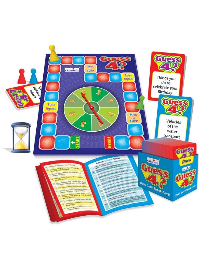 Creative's Creative’s Guess 4 ? | Vocabulary Building Game | Entertaining Board Game |Fun & Challenging Board Game | Family Board Game | Children Party & Group Board Game | Ages 6 & Up - Image 4