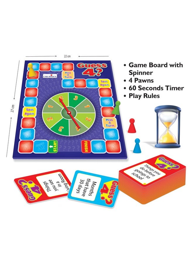 Creative's Creative’s Guess 4 ? | Vocabulary Building Game | Entertaining Board Game |Fun & Challenging Board Game | Family Board Game | Children Party & Group Board Game | Ages 6 & Up - Image 3