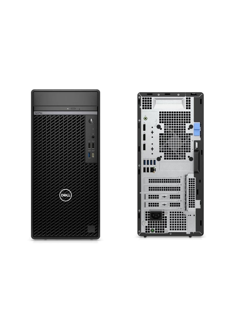 ديل جهاز كمبيوتر مكتبي OptiPlex 7020 Tower مزود بمعالج Intel Core i7 من الجيل الرابع عشر، وذاكرة وصول عشوائي DDR5 سعة 8 جيجابايت، وقرص SSD من نوع NVMe بسعة 512 جيجابايت، وبطاقة رسومات Intel UHD Graphics 770 مدمجة، ونظام تشغيل Windows 11 Pro - جهاز مكتبي عالي الأداء للأعمال مزود بمحرك أقراص DVD±RW، ولوحة مفاتيح وفأرة من Dell باللون الأسود - Image 5