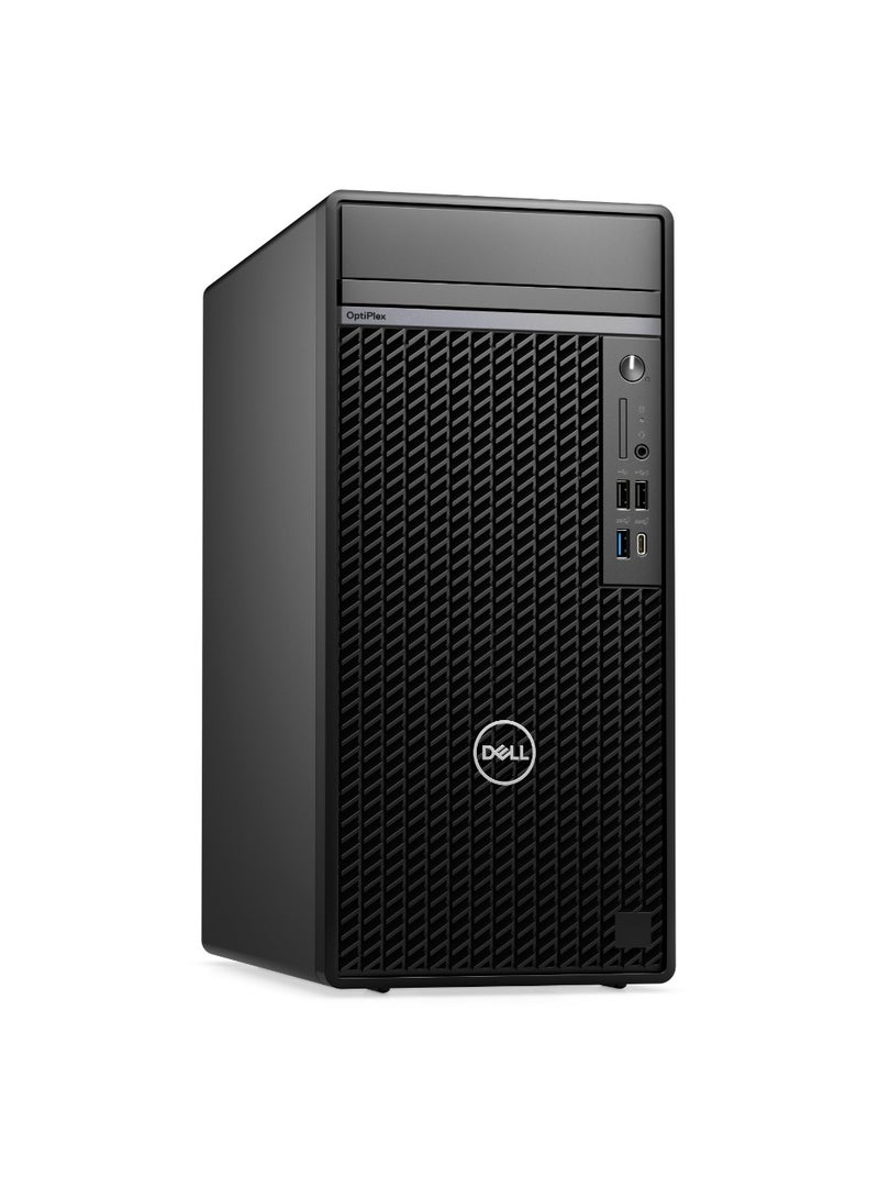 ديل جهاز كمبيوتر مكتبي OptiPlex 7020 Tower مزود بمعالج Intel Core i7 من الجيل الرابع عشر، وذاكرة وصول عشوائي DDR5 سعة 8 جيجابايت، وقرص SSD من نوع NVMe بسعة 512 جيجابايت، وبطاقة رسومات Intel UHD Graphics 770 مدمجة، ونظام تشغيل Windows 11 Pro - جهاز مكتبي عالي الأداء للأعمال مزود بمحرك أقراص DVD±RW، ولوحة مفاتيح وفأرة من Dell باللون الأسود - Image 1