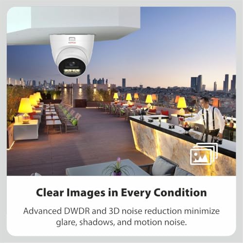 CP PLUS 2.4MP Dual Light Dome CCTV Camera | Full HD 1080p Resolution | Smart Dual IR & Warm Light | Two-Way Talk (VoxaCam) | 40m Night Vision | 3.6mm Lens (2.8mm Optional) | CP-UMC-DA24L4-L - Image 5
