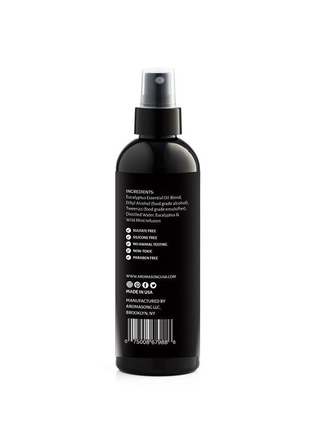 Aromasong Eucalyptus & Wild Mint Pillow Spray - All Natural Calming Linen & Bedtime Mist for Deep Sleep - Aromatherapy Essential Oils for Sleeping  - Image 4