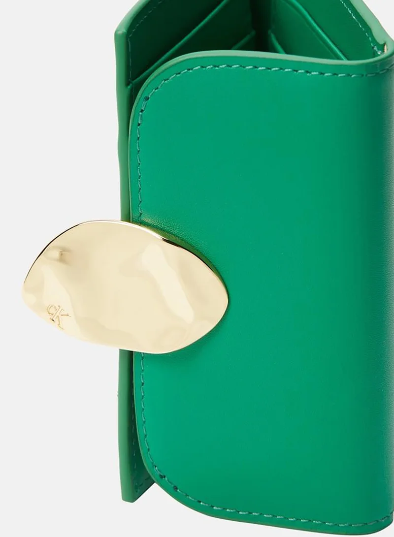 CALVIN KLEIN Causal Stone Lock Trifold Wallet