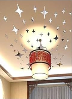 OR 3D Mirror Stars Sticker Wall Ceiling Room Home Decor Art DIY Decor Removable Wall Quote Sticker 