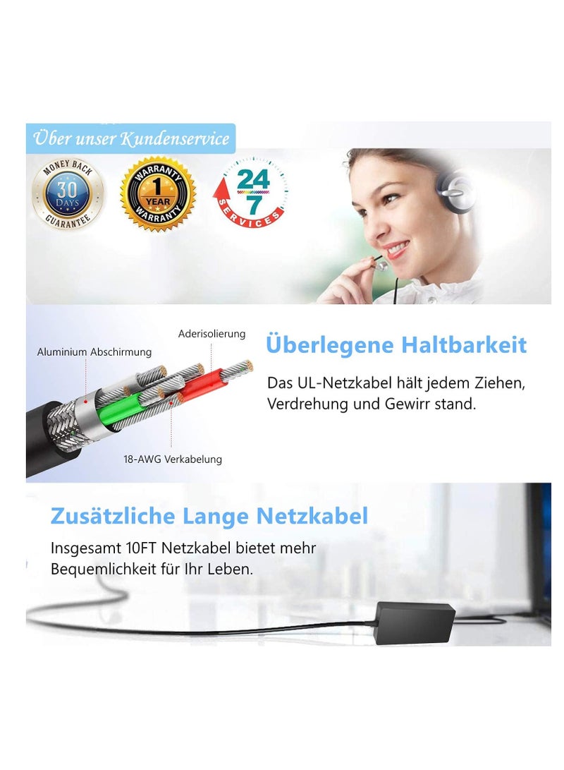 240W AC Charger Compatible with Dell Alienware X51 M17 M15 M17X M18X 13 15 17 R2 R3 R4 R5 Precision 7710 7720 7730 M6400 M6500 M6600 M6700 6700 Laptop Adapter Black - Image 3