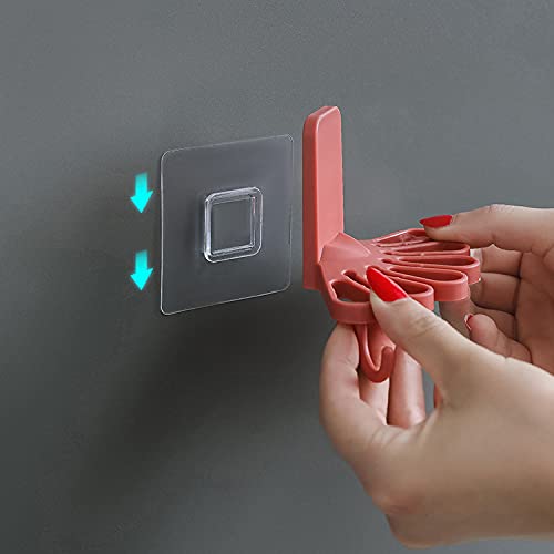 Dayalu Flower Shaped Towel Hanger Self Adhesive/Towel Holder/Napkin Holder/Napkin Hanger/Towel Rack/Towel Organizer with Wall Hanging Hooks for Kitchen, Bathroom, Home(2) - Image 5